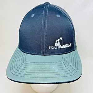 Four Winds Pacific Headwear Fitted Hat‎ SM/MD 6 7/8-7 3/8 Oil Baseball Golf Sun